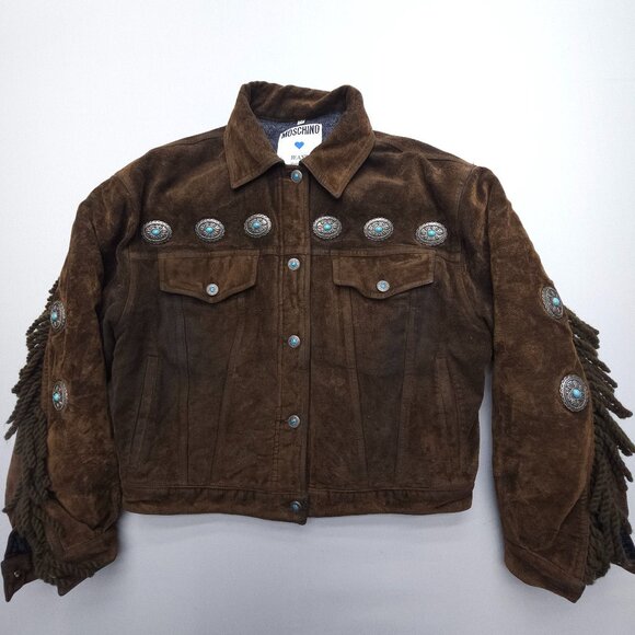 Moschino Jackets & Blazers - Moschino Vintage Southwestern Fringe Velvet Jacket